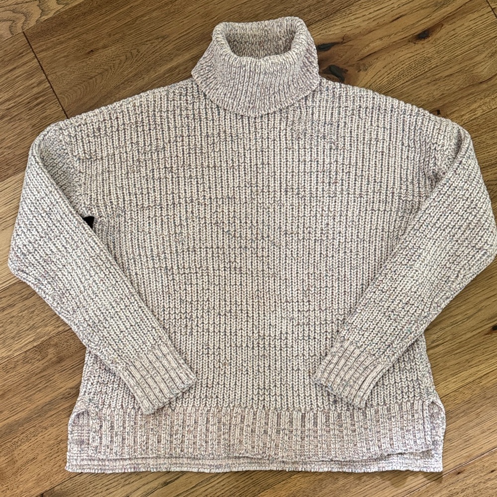 Turtleneck Sweater - Cream Marled Knit😊